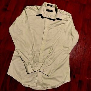 MENS LIGHT GREEN GEORGE 80S 2 PLY PINPOINT DRESS SHIRT